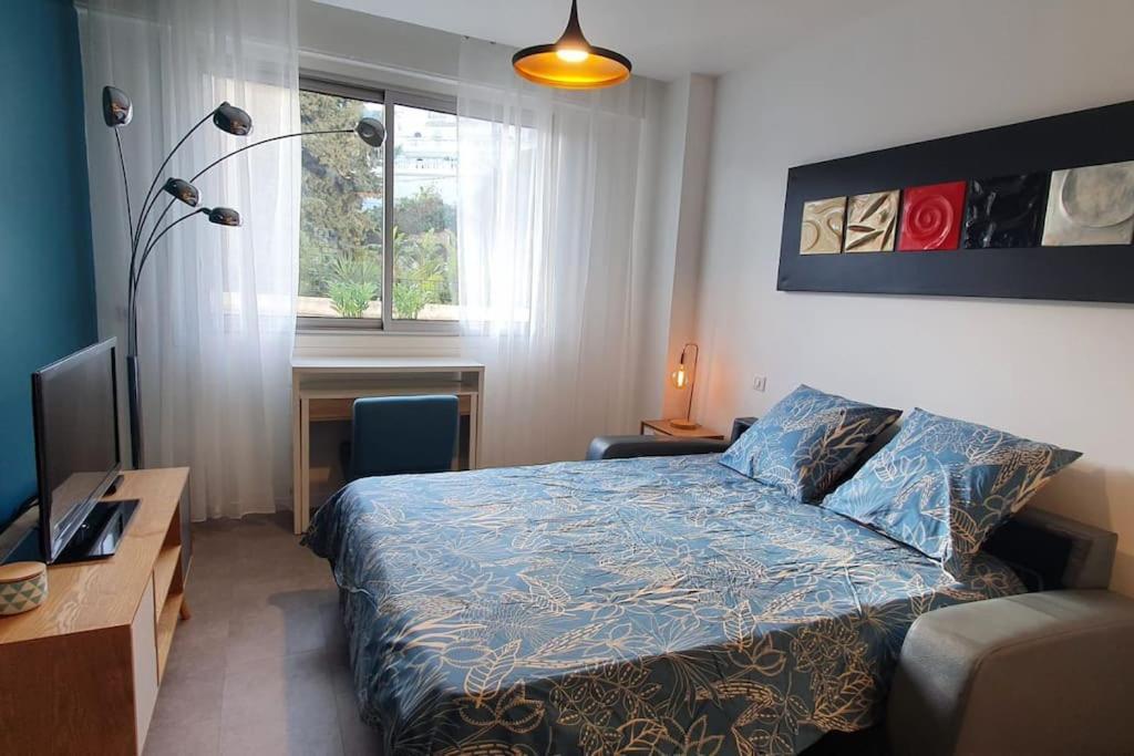 Bd Grosso Apt 4 Prs, 300M Plage, Clim, Parking Nice Buitenkant foto