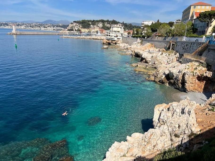 Bd Grosso Apt 4 Prs, 300M Plage, Clim, Parking Nice Buitenkant foto