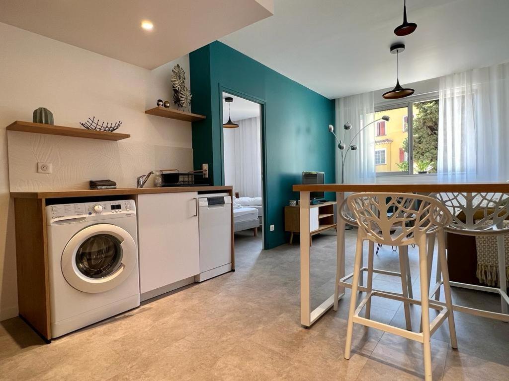 Bd Grosso Apt 4 Prs, 300M Plage, Clim, Parking Nice Buitenkant foto