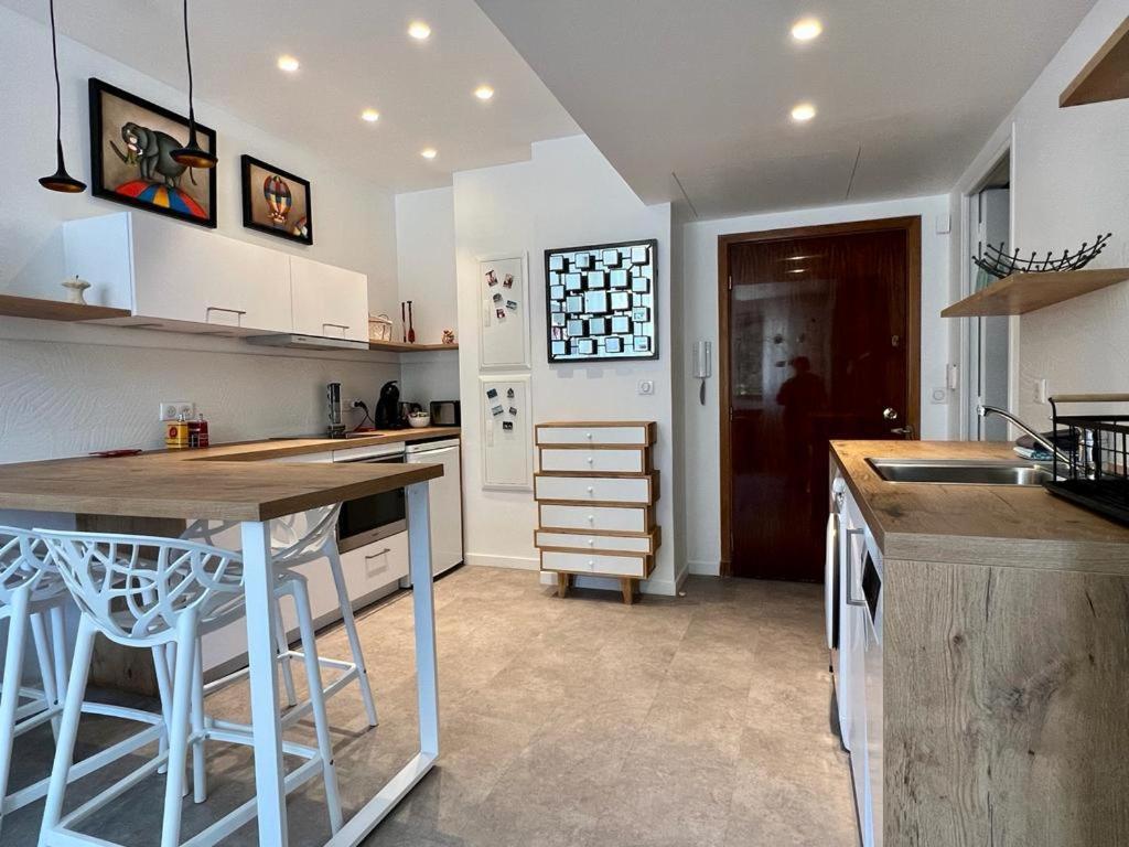 Bd Grosso Apt 4 Prs, 300M Plage, Clim, Parking Nice Buitenkant foto